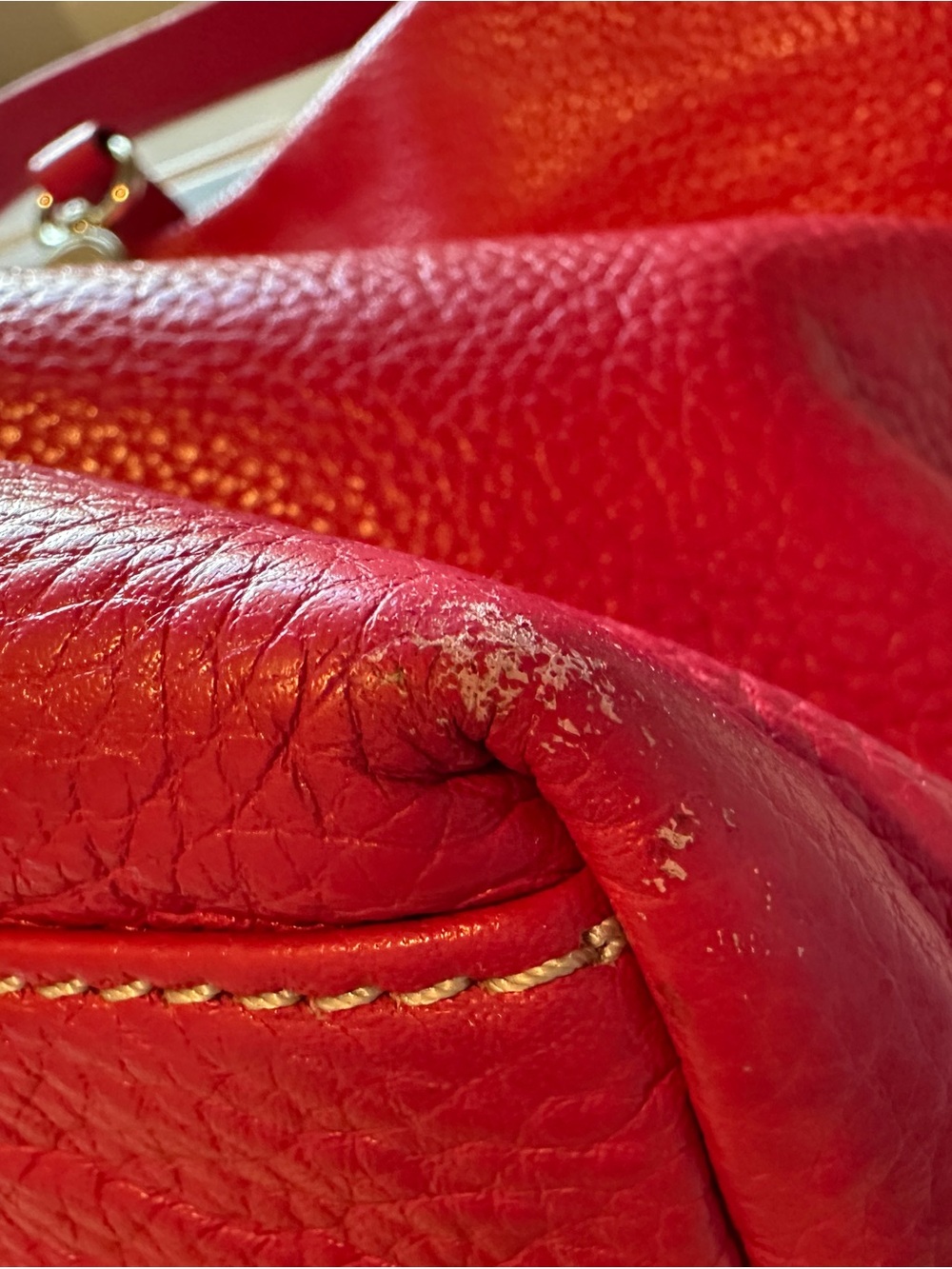 Dooney & Bourke Hot Pink Leather Shoulder Hobo with Gold Hardware - Picture 7 of 12